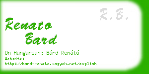renato bard business card