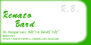 renato bard business card